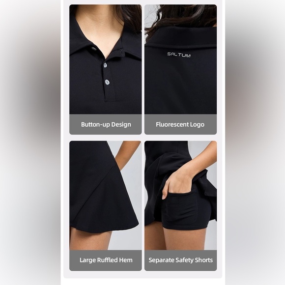 Short Sleeve Tennis Dress - Picture 4 of 5